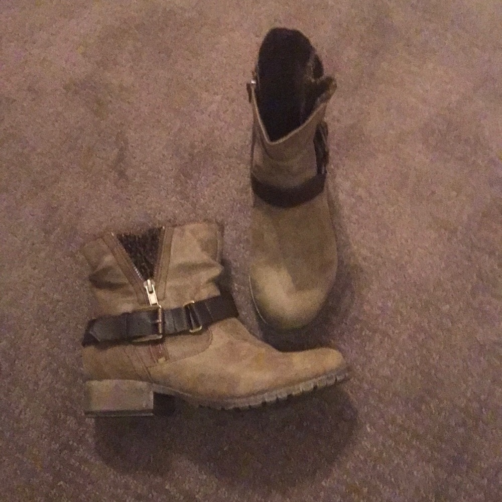 Brown booties